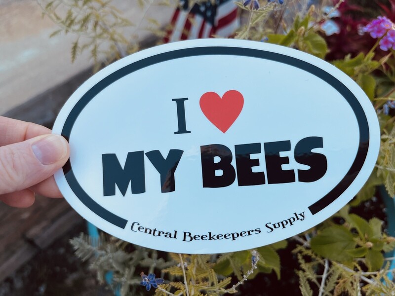I Love My Bees Decal Sticker