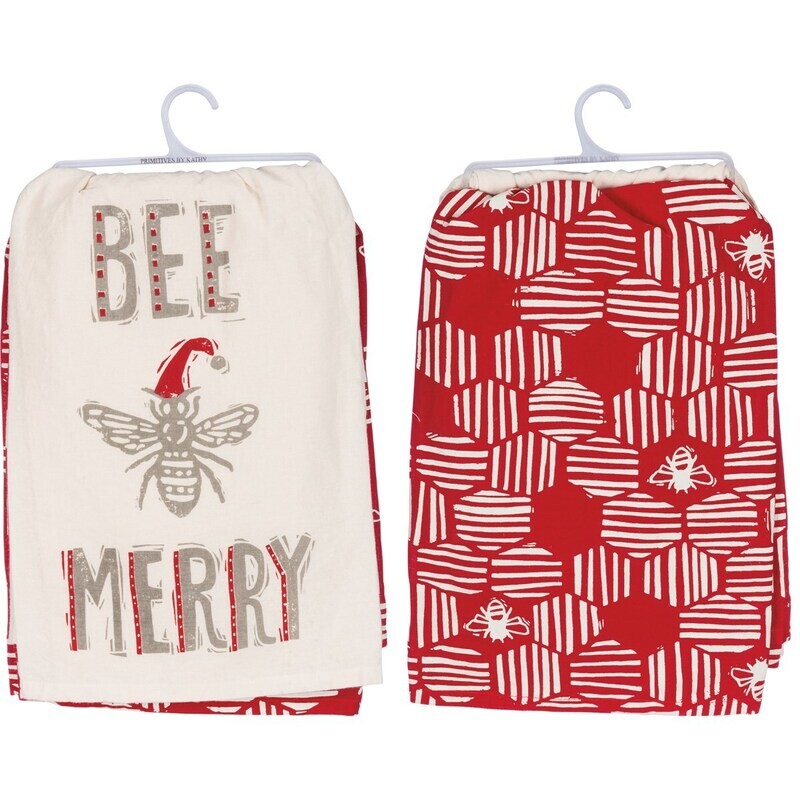 Bee Merry Dish Towel Set