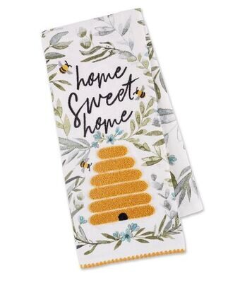 Home Sweet Home Embellish Plush Dish Towel