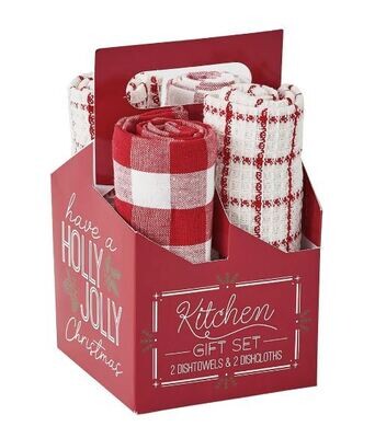 Merry &amp; Bright Dish Towel Set