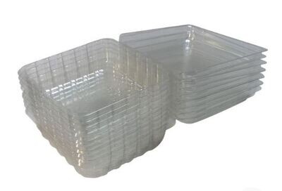 Clear Plastic Clamshell Boxes (10 pack)