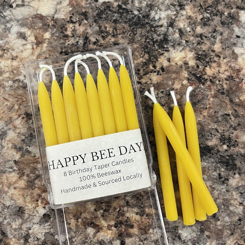 Beeswax Birthday Candles