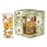 Bee Floral Glasses Set of 4