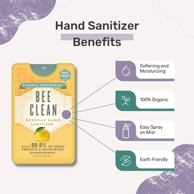 Bee Clean Beeswax Hand Sanitizer