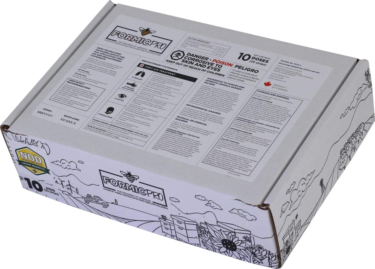 Formic Pro for Treatment for Varroa Mites 10 dose