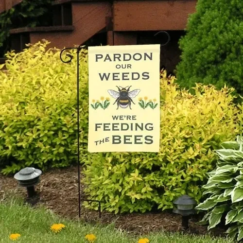 Honey Bee Themed Garden Flags