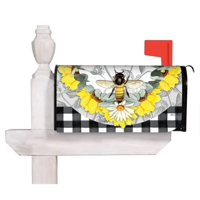 Honey Bee Themed Mailbox Cover