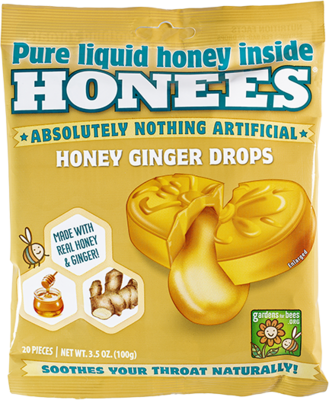 Honees Ginger Soothing Throat Drops