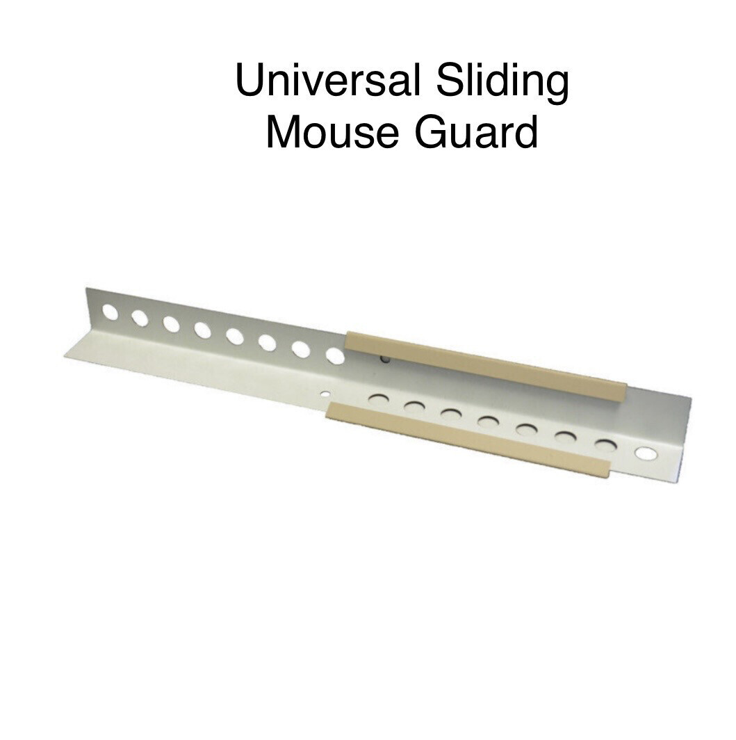 Universal Sliding Mouse Guard for Bee Hives