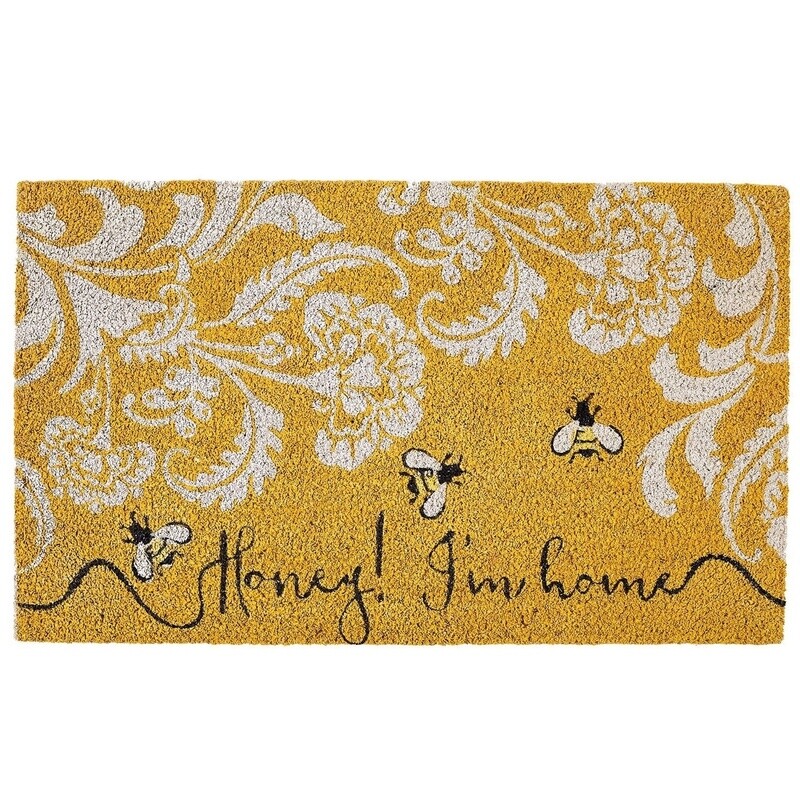 Yellow Honey I&#39;m Home Door Mat
