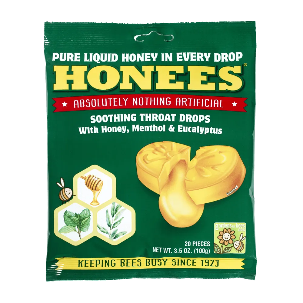 Honees Menthol Eucalyptus Cough Drops