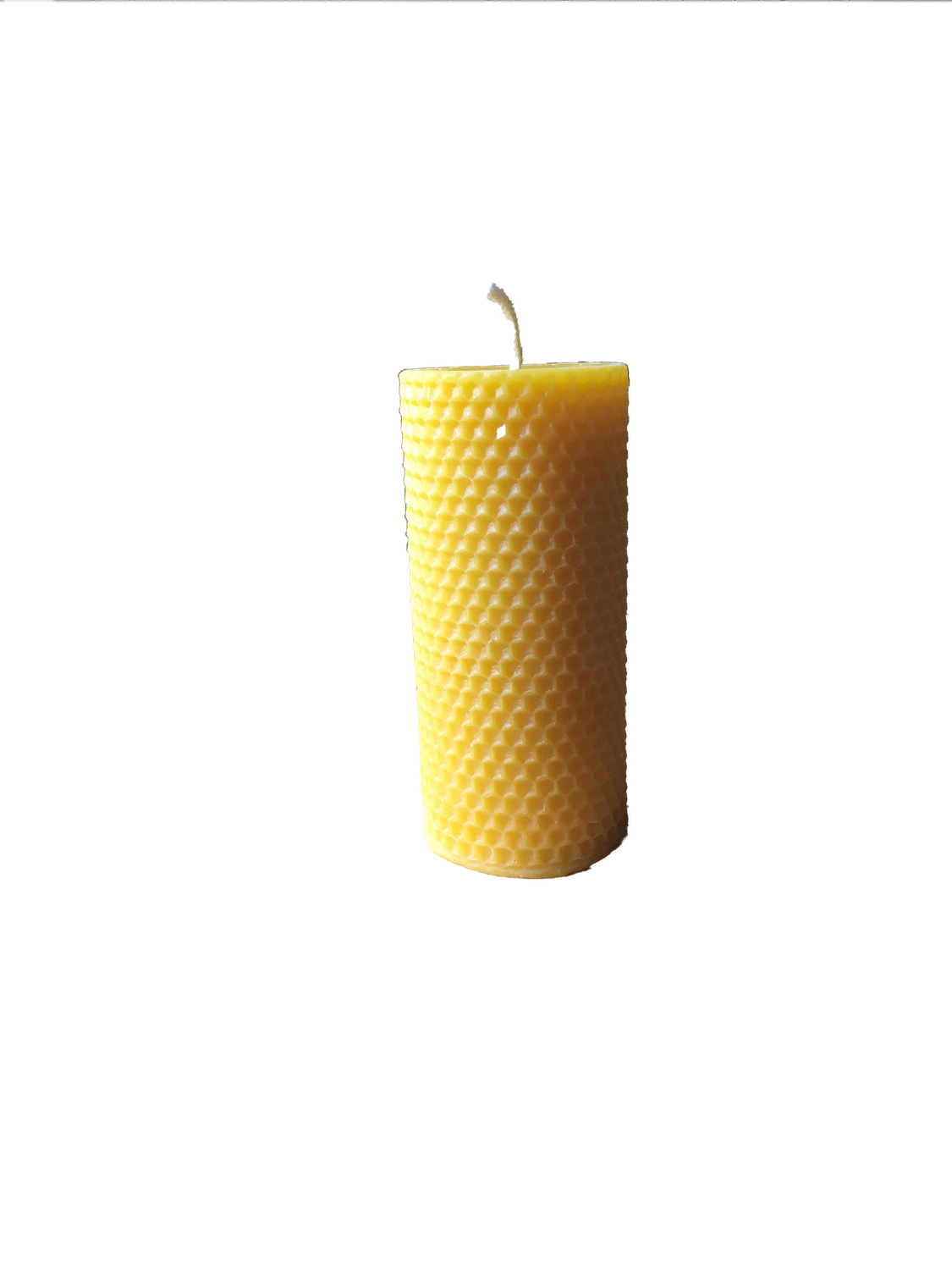 Embossed Beeswax Pillar Candle