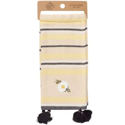 Honey Bee Tassel Kitchen Towel