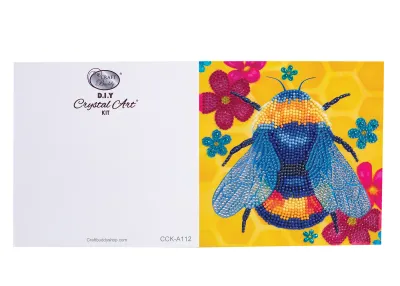 Honey Bee Cyrstal Art Card Kit DIY
