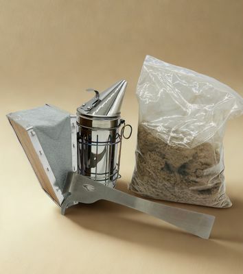 Beginner Beekeeper Toolkit; Smoker, Smoker Fuel, J Hook Hive Tool