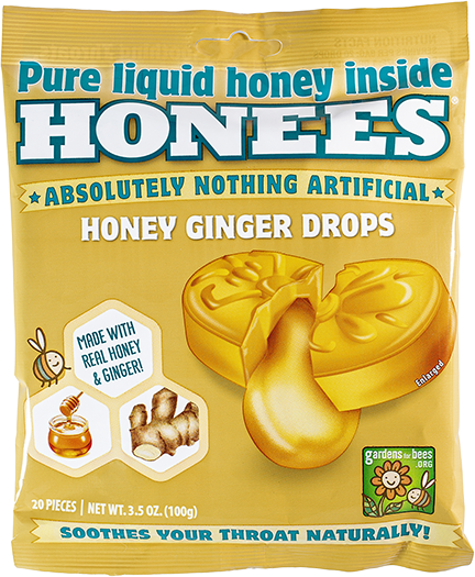 Honees Ginger Soothing Throat Drops