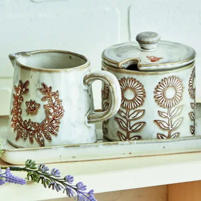 Lavendar &amp; Honey Cream &amp; Sugar Set