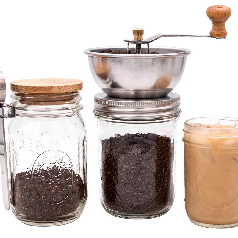 Coffee and Spice Grinder Lid For Mason Jars