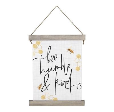 Bee Themed Hanging Canvas Sign
