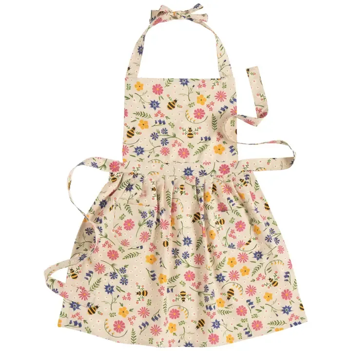 Honey Bees &amp; Wildflower Apron