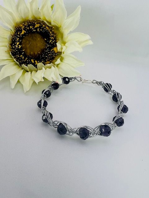 Embraced Collection -Silver/Purple Bracelet