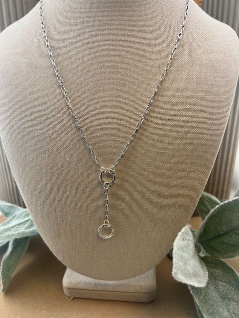 Fall Collection - Sterling Silver Charm Holder Necklace