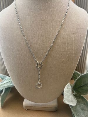 Fall Collection - Sterling Silver Charm Holder Necklace