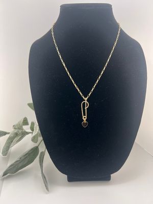 14k Gold-Filled Paper-Clip Charm holder and Necklace