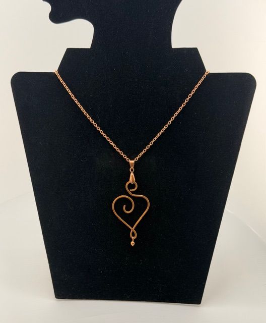 Copper Heart Necklace