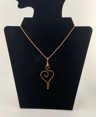 Copper Heart Necklace