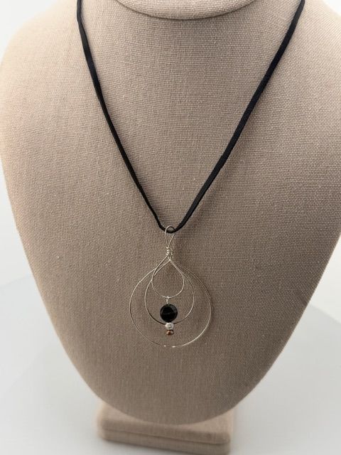 Sterling Silver Triple Loop Necklace