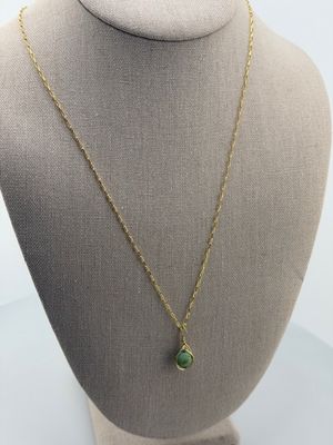 14K Gold-Filled Hand-Wrapped Stone Necklace