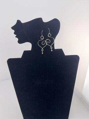 Spiral Heart Earrings - Gold