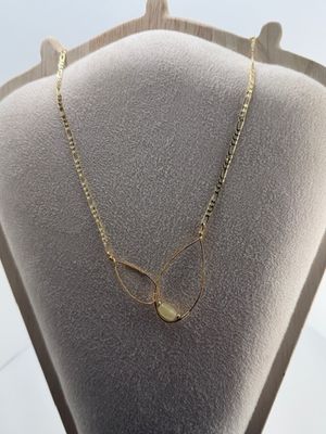 Lemon Jade Stone Necklace with Earrings