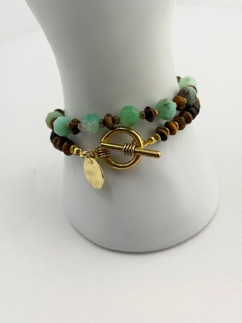 Morning Dew &amp; Moss Duo Bracelet