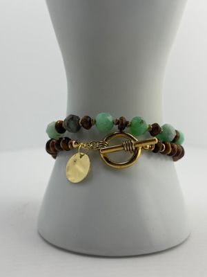 Morning Dew & Moss Duo Bracelet