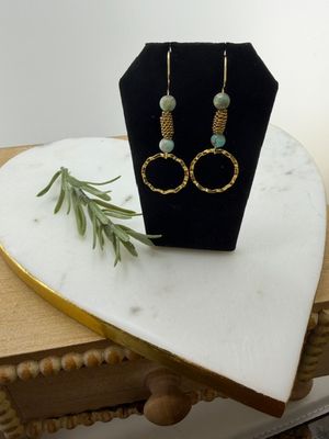 Coastal Horizon Coil Earrings- Coastal Boho Chic