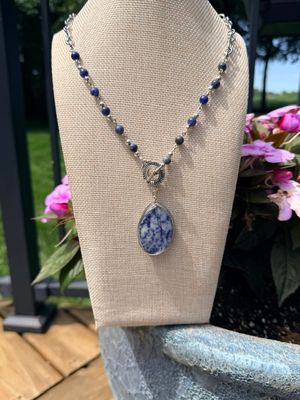 Indigo Earth Pendant