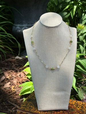 Botanical Garden Collection - The Blushing Moss Necklace