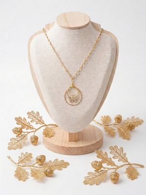 Trinity Gold Butterfly Pendant Necklace