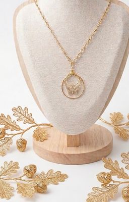 Trinity Gold Butterfly Pendant Necklace