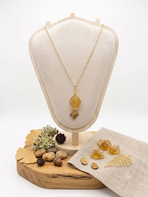 Amber Solstice Pendant Necklace