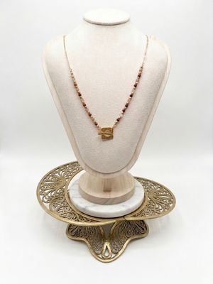Dusk &amp; Ember Half-Chain Necklace