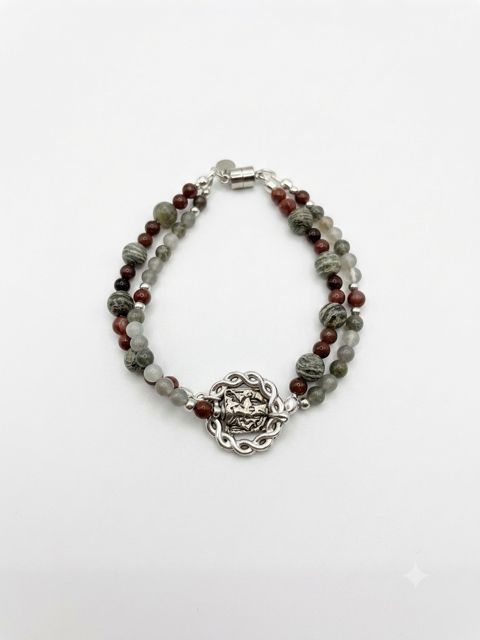 Earthsong Jasper Beaded Bracelet - Boho Chic Style