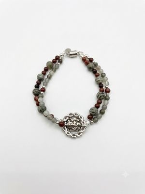 Earthsong Jasper Beaded Bracelet - Boho Chic Style