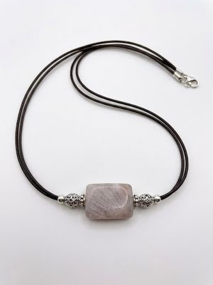 Misty Rose Peruvian Opal Necklace