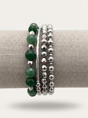 Green Quartz Spiral Bracelet