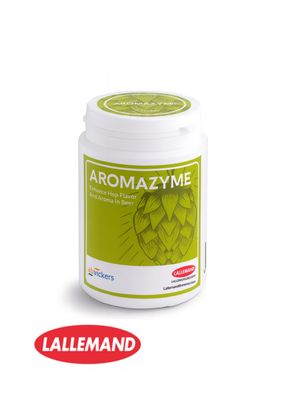 Aromazyme enzima kompanije Lallemand Brewing,  namenje za poboljšanje arome i ukusa hmelja u pivu.