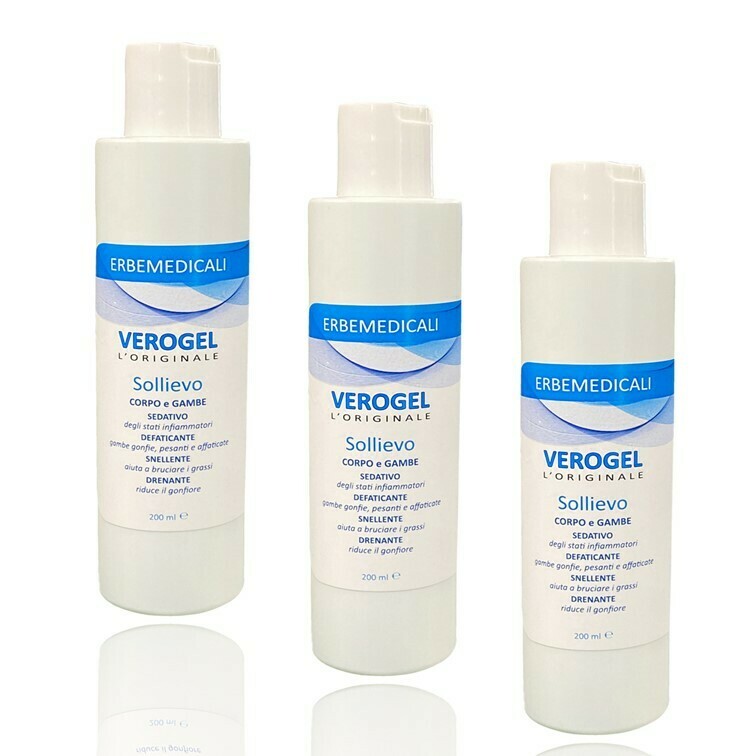 3 X Verogel Sollievo Defaticante Gambe E Corpo - 200ml 3 X Verogel Sollievo Defaticante Gambe E Corpo - 200ml