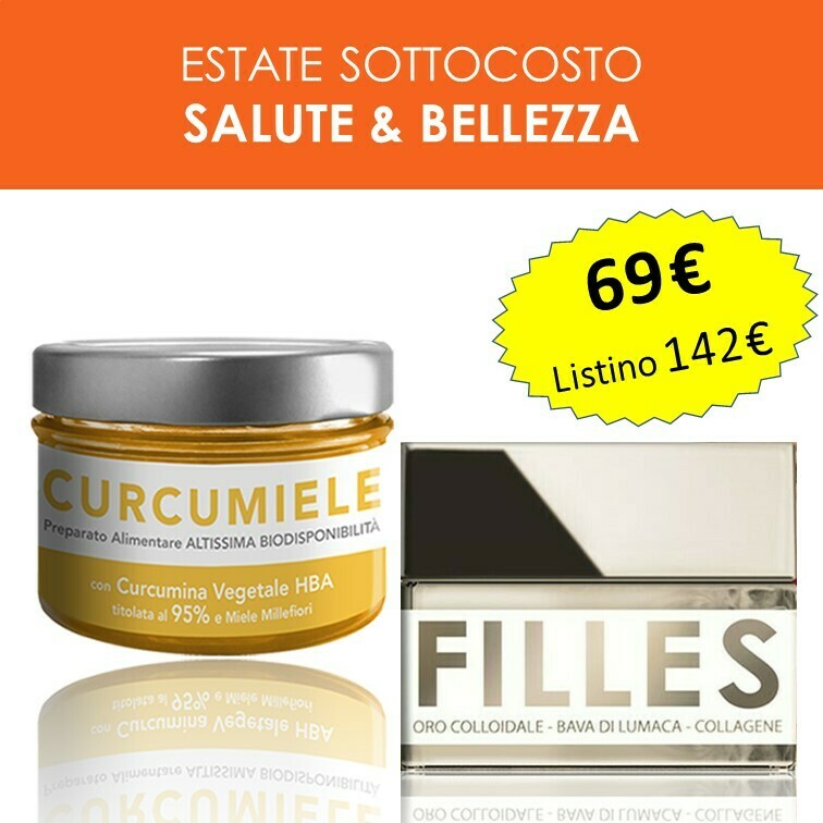 PROMO SALUTE E BELLEZZA: 1 Curcumiele 110g + 1 Crema Filles PROMO SALUTE E BELLEZZA: 1 Curcumiele 110g + 1 Crema Filles